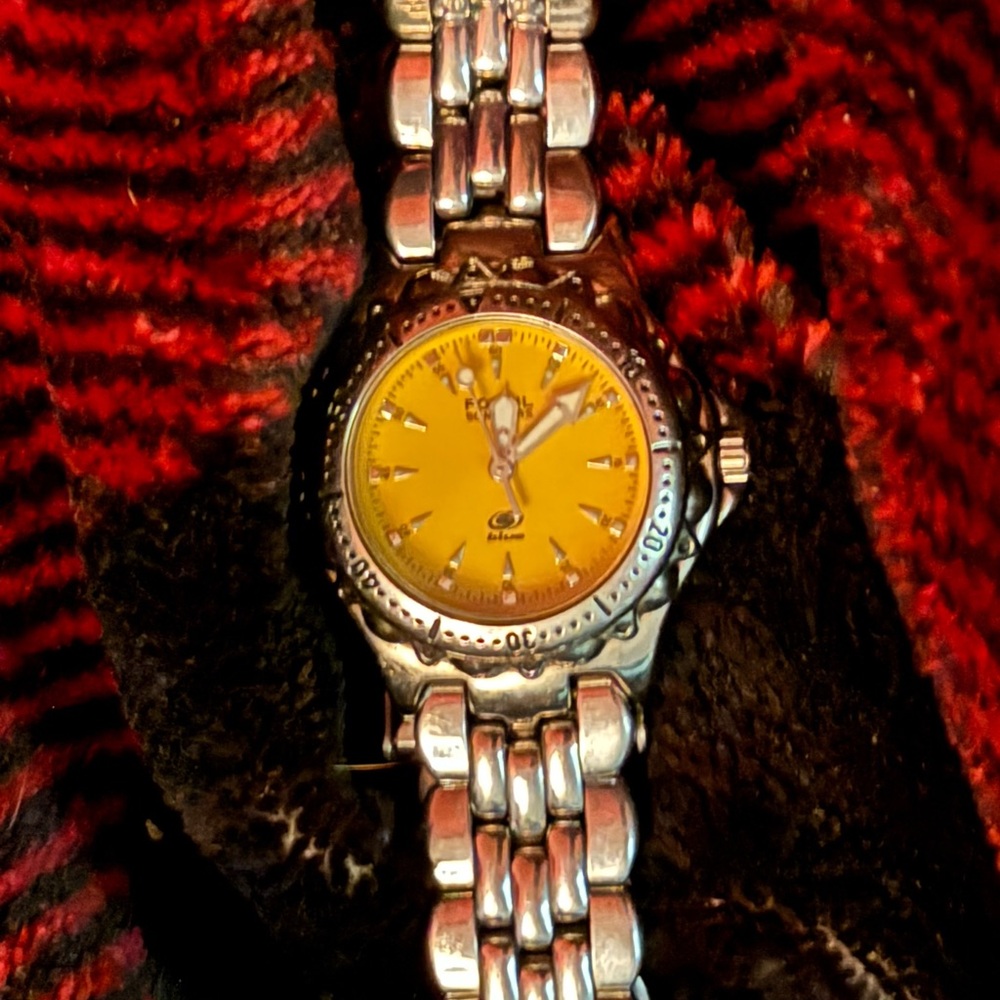 fossil blue am-3148 ladies watch